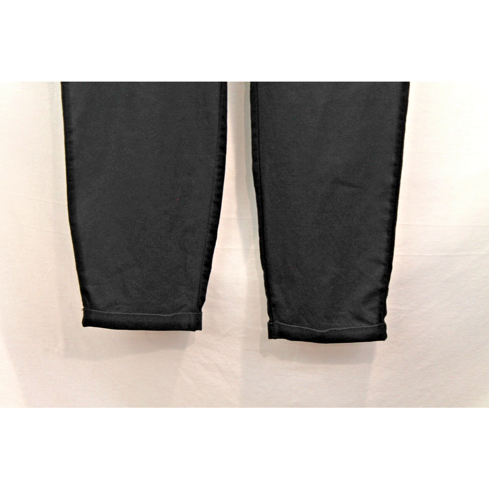 J Crew Linen Blend Pants Womens size 10 Black Drawstring Pockets Cropped Pull-on - Picture 3 of 12